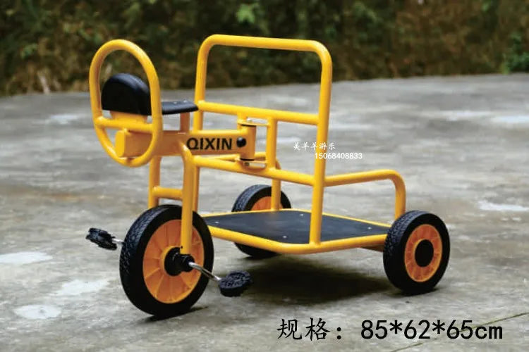 Tricycles, children's two person bicycles, outdoor twin bicycles, three person bicycles, multiple person rotating carts