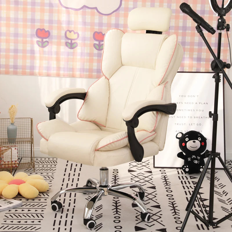 Mobile Ergonomic Office Chair Recliner Computer Bedroom Accent Office Chair Gameing Study Sillas De Oficina Office Furniture