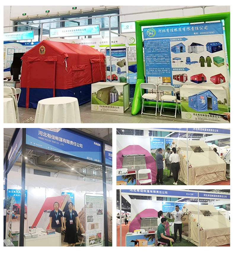 Large Luxury 5 6 7 Person Waterproof Durable Inflatable Airtight Camping Tent for Outdoor Camping