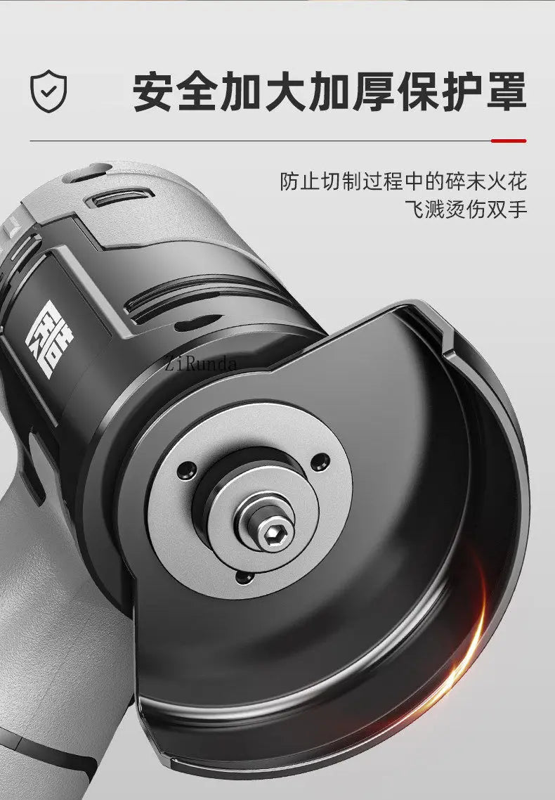 Mini angle grinder, genuine polishing machine, hand grinder, lithium electric cutting machine, household handheld small