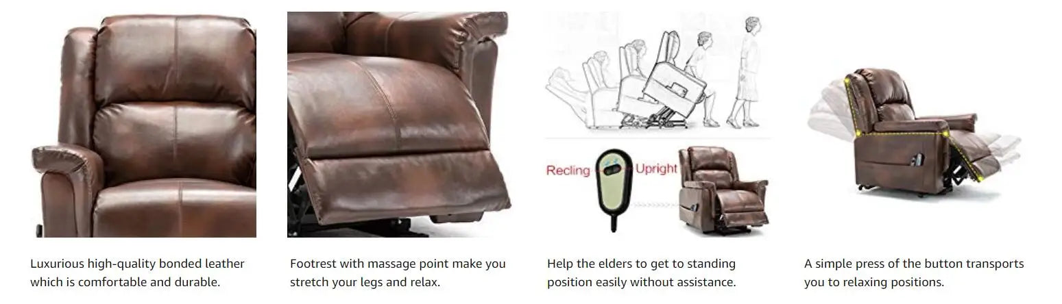 Newest Design Multifunctional Office Powered Massage Recliner Sofa Chair With Foot Rest