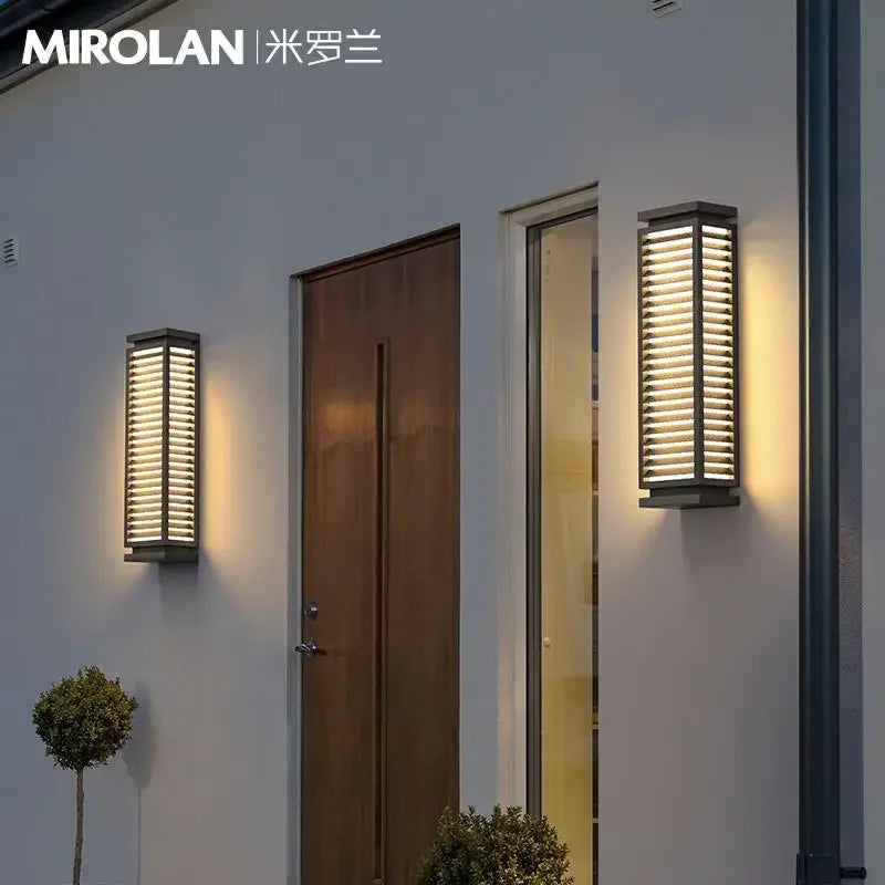 Luminaire Garage Pathway Outdoor Stainless Steel Wall Light LED Cubical Black Lighting Fixture Waterproof Anti Rust Sconce