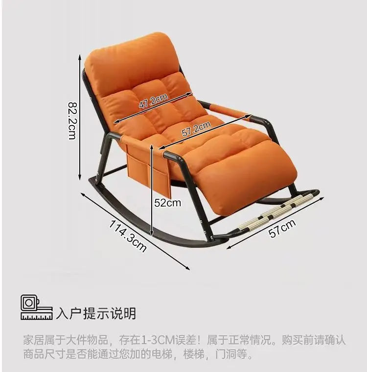 Reclining chair rocking chair adult sit and sleep dual-purpose new double lunch break balcony home leisure lazy sofa
