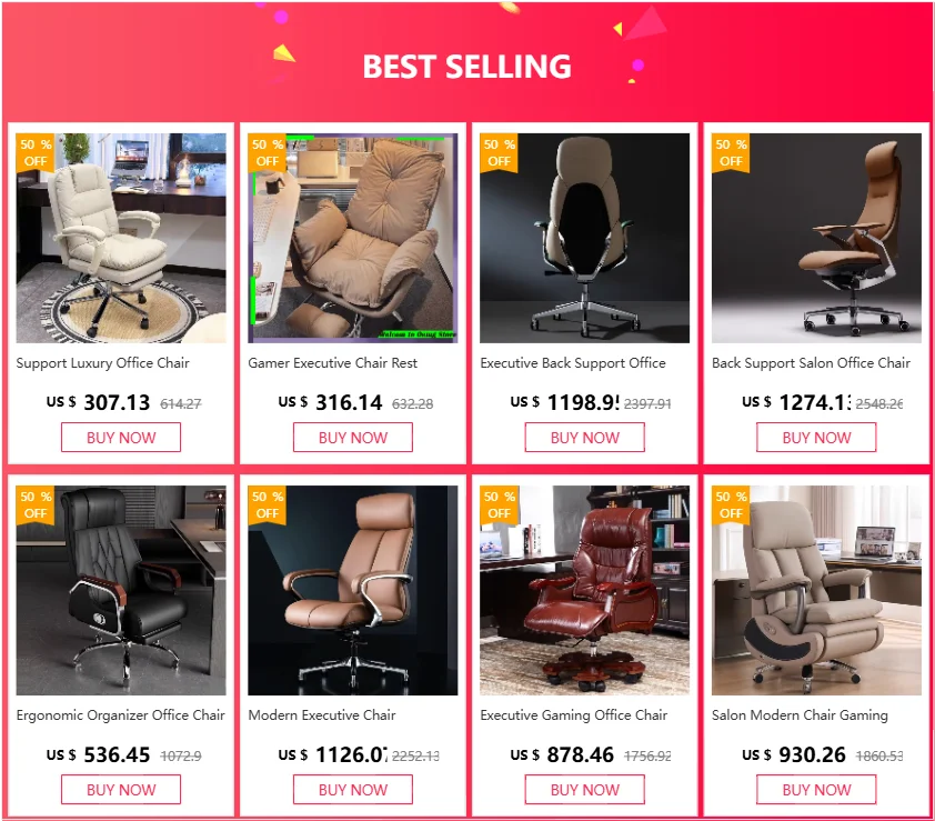 Support Design Office Chair Executive Study Gaming Modern Office Chair Luxury Living Room Cadeiras De Escritorio Accessories
