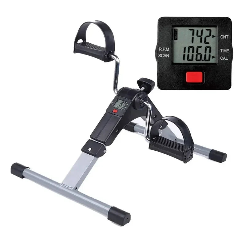 Folding Mini Pedal Bike Exerciser For Rehabilitation Arm Leg Cycling Exerciser For Home Office Under Desk