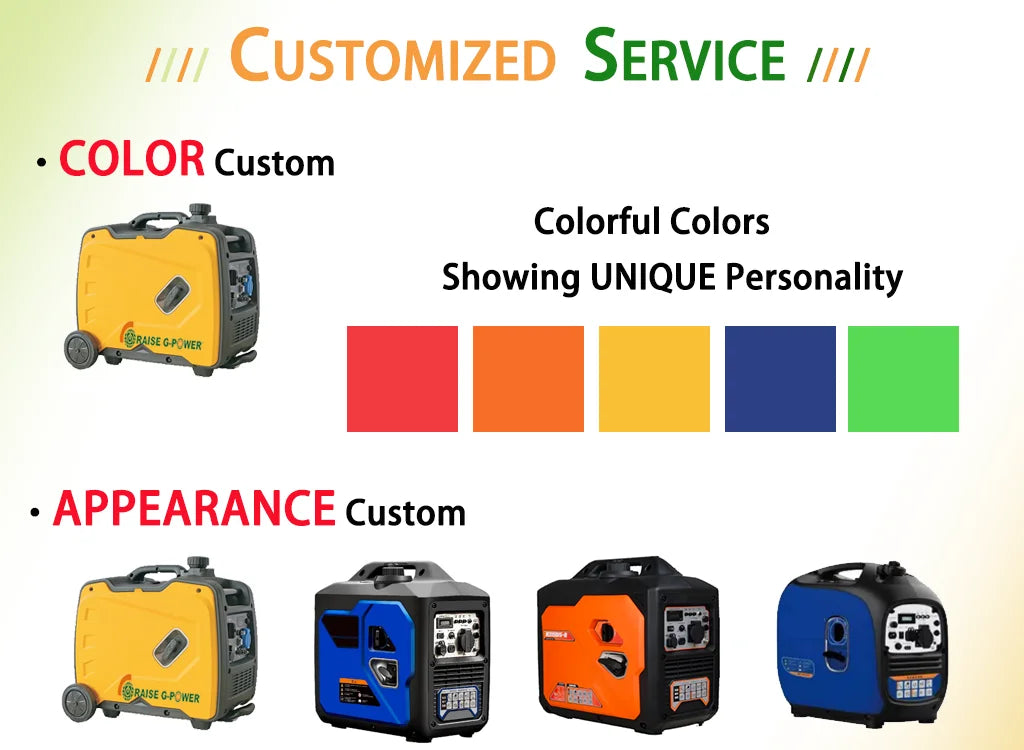 650 Watt Range Extender Electric Scooter ga soline Generator 3kw
