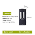 LED Bollard Landscape Light Outdoor Black Garden Pathway Lighting Fixtures Floor Lawn Lamp for Pillar Driveway Patio Yard Decora