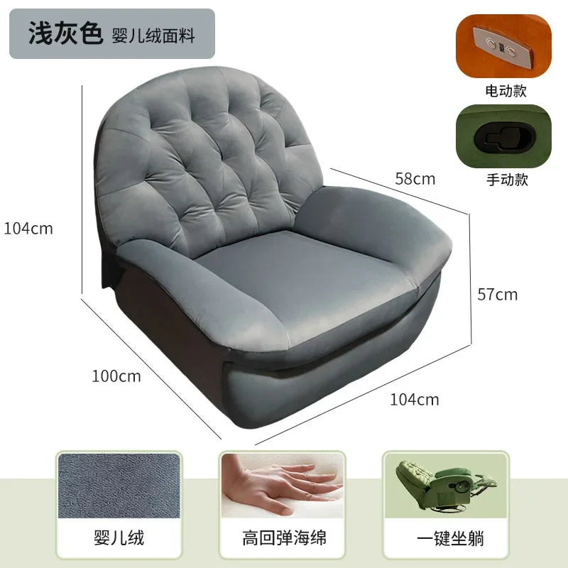 Massage Double Heating Sofa Rocking USB Mobile Phone Bracket Sofa Chair Lounges Single Modern Canape Salon Living Room Furniture