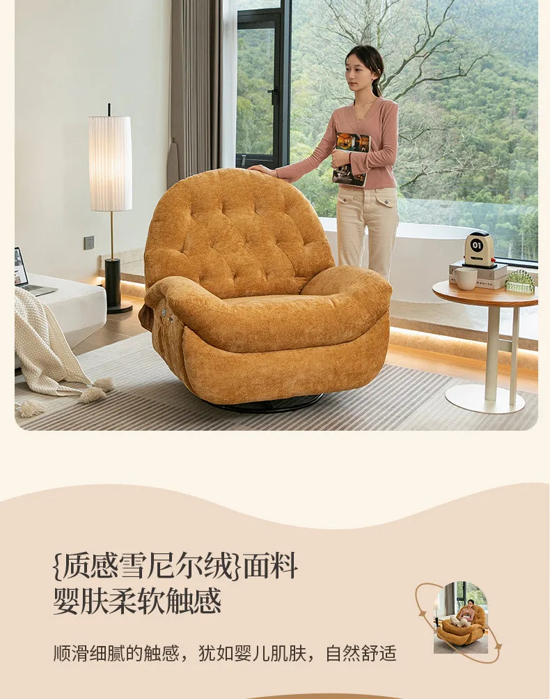 Multifunctional lazy sofa first class  living room sofa chair sleeping recliner electric single Internet celebrity