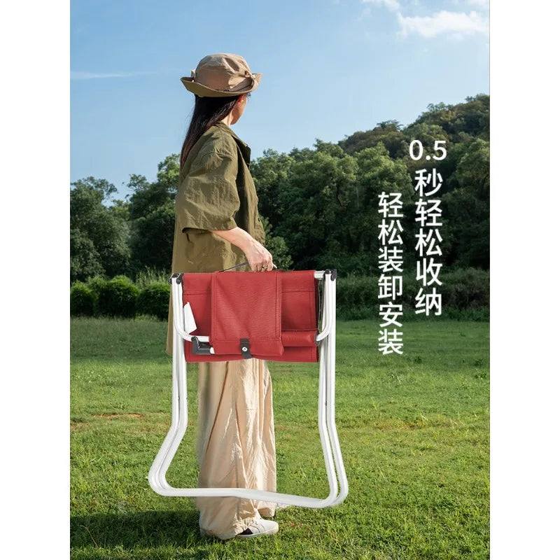 Outdoor Folding Chair Portable Ultra Light Beach Picnic Aluminum Co-Sketch Camping