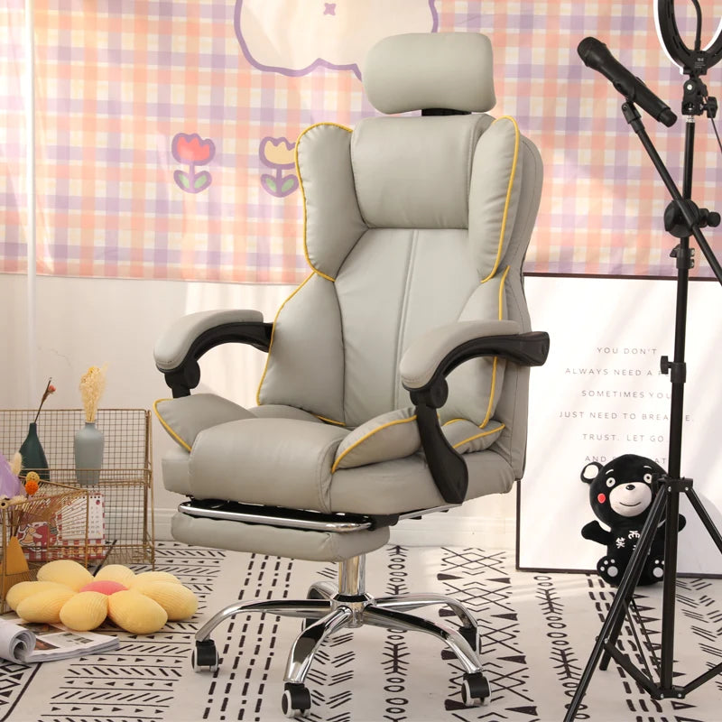 Mobile Ergonomic Office Chair Recliner Computer Bedroom Accent Office Chair Gameing Study Sillas De Oficina Office Furniture