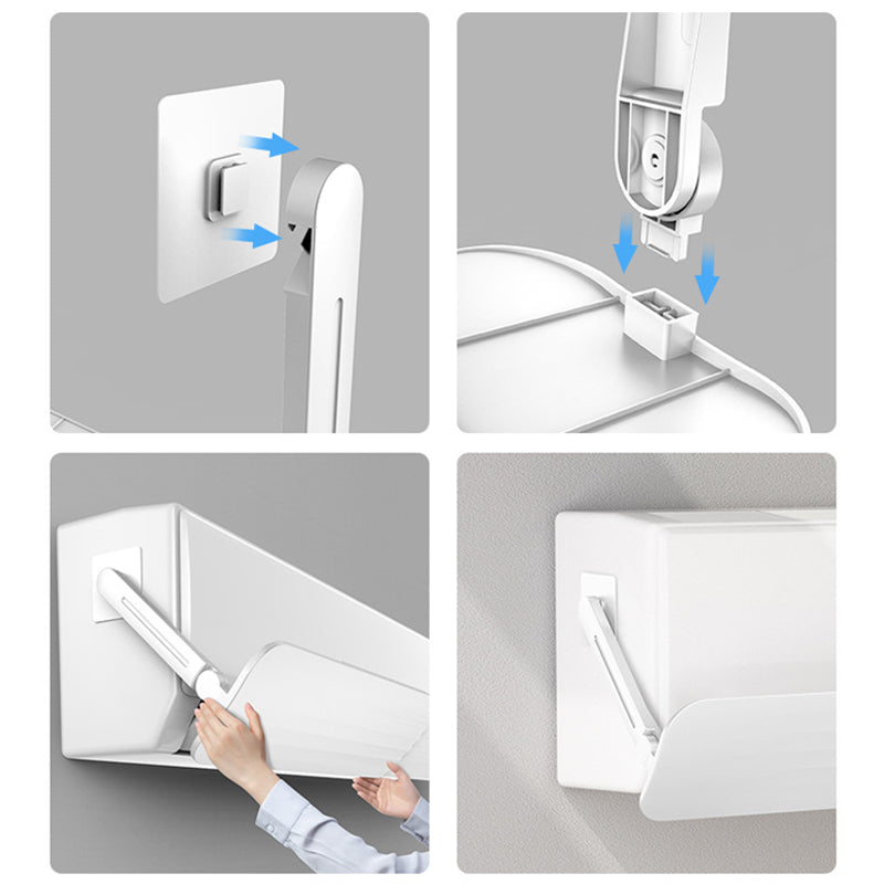 Adjustable Air Conditioner Deflector Telescopic Windshield Confinement Air Deflector  Windshield Dust Cover for Home
