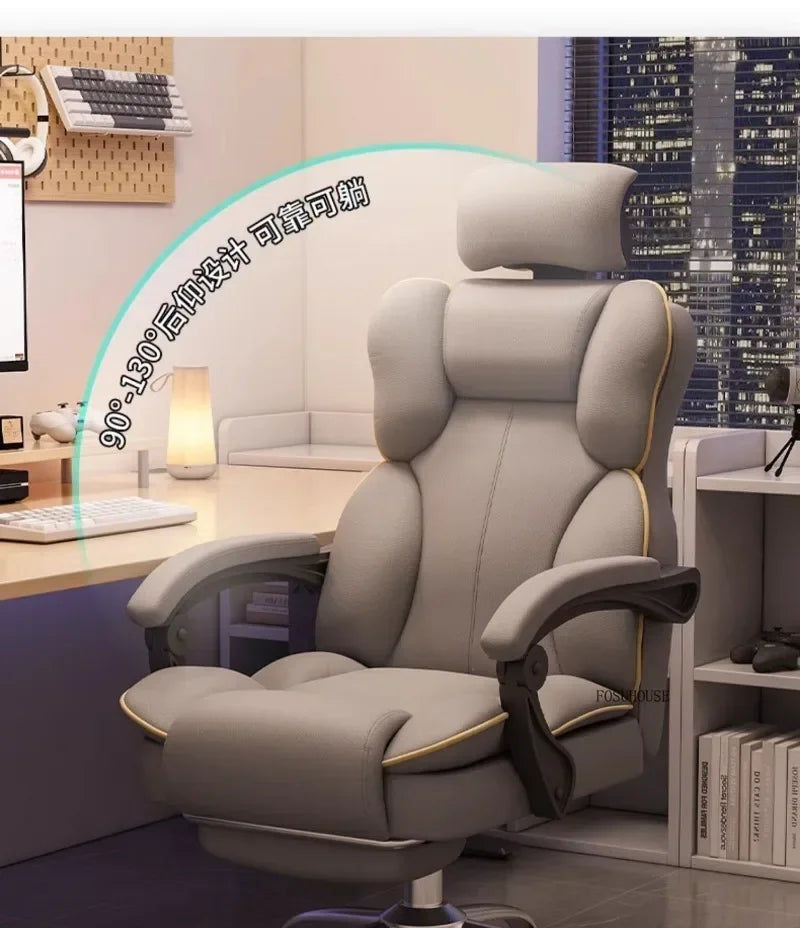 Mobile Ergonomic Office Chair Recliner Computer Bedroom Accent Office Chair Gameing Study Sillas De Oficina Office Furniture