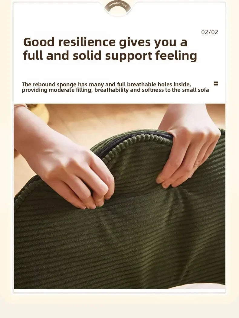 Lazy sofa, seat cushion, backrest bay window, balcony seat, floor reading stool, single foldable back chair