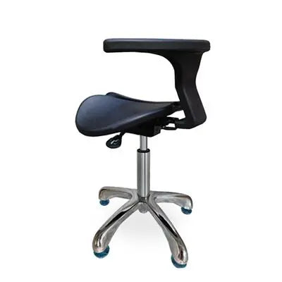 Dental Stool Adjustable Chair with Backrest Barber Salon Rolling Stool with Silent Casters Beauty Tattoo Stool Hydraulic Lift