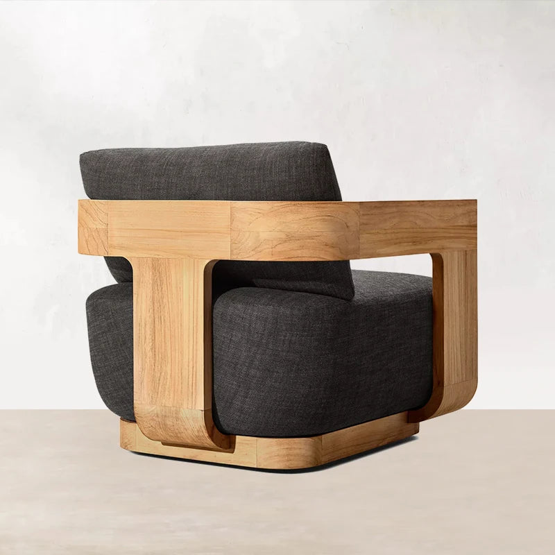 High-End Teak Solid Outdoor Furniture Direct Sales From Manufacturer For Garden Sofa Courtyard Park Hotel Leisure Villa