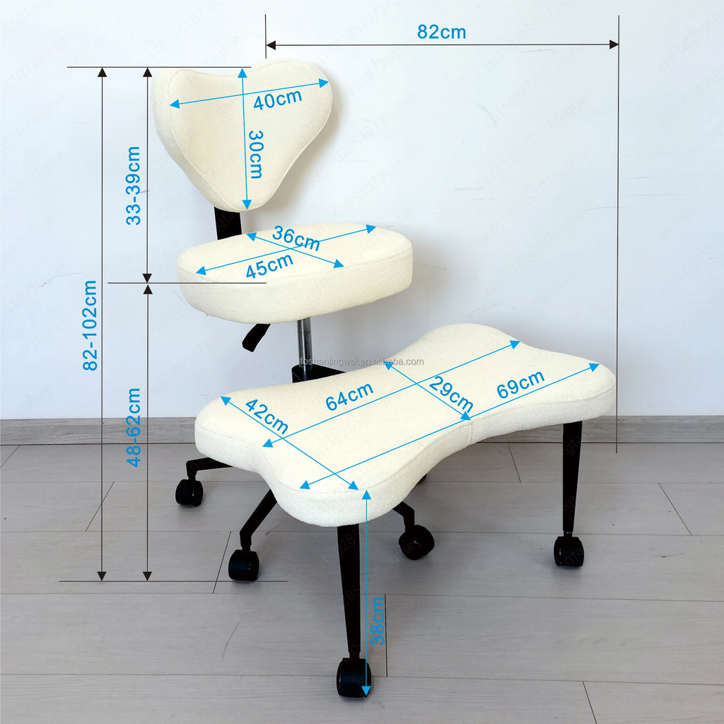Cross Legged Squatting Lazy Chair, Comfortable Floor Seat for Long Sitting in Dormitory & Office