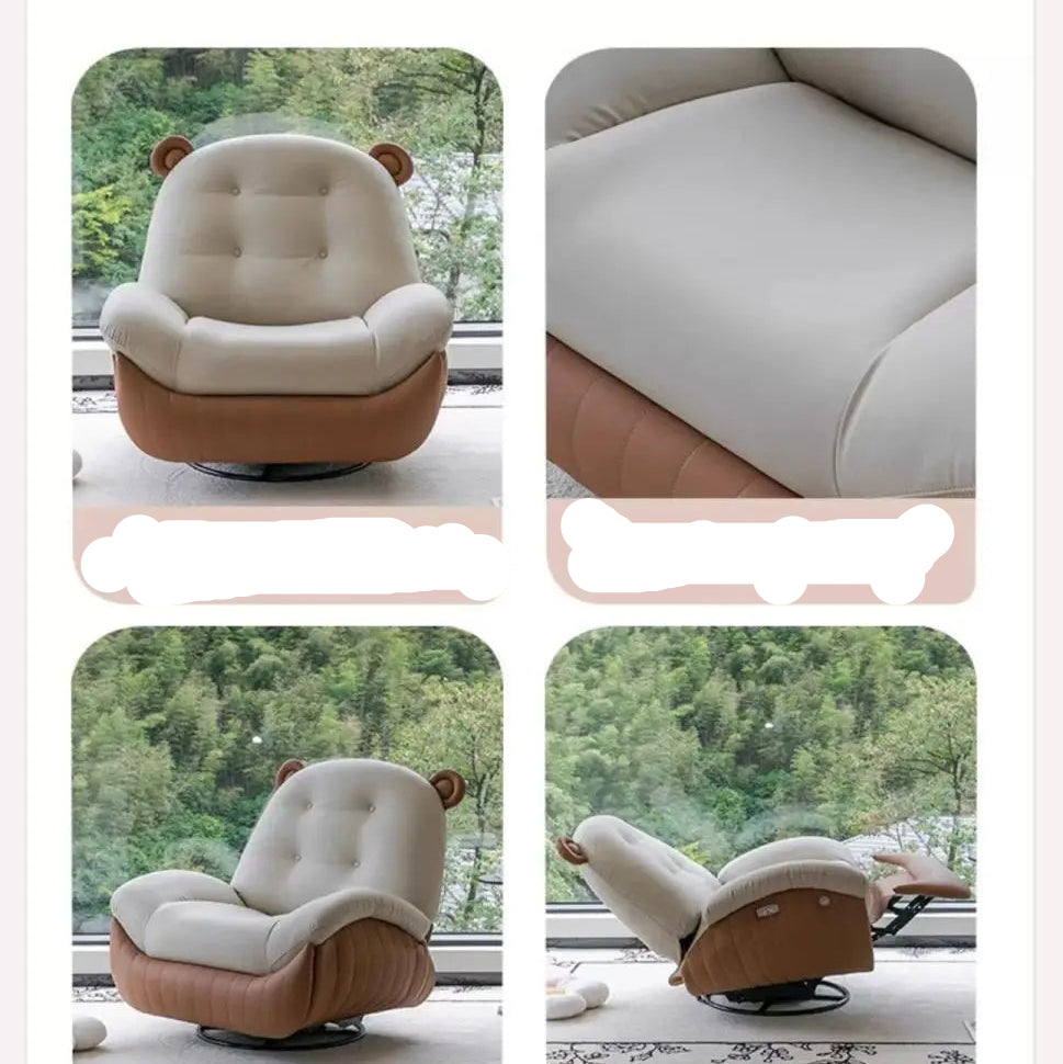 Multifunctional Electric Massage Lazy Sofa for Easy Relaxation with Simple Modern Design Flannel Upholstery and Smart Remote