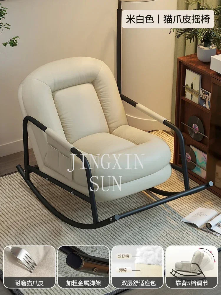 New Arrivals Lazy Sofa Rocking Chair Sofa Leisure Chair Living Room Single Rocking Chair Antique Style S51