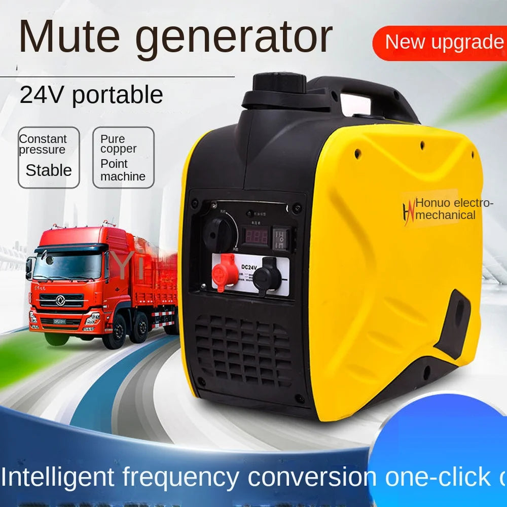 2500W Parking Air Conditioner Automatic  Generator 24V Remote Start DC Cargo Vehicle Silent Small Diesel Household