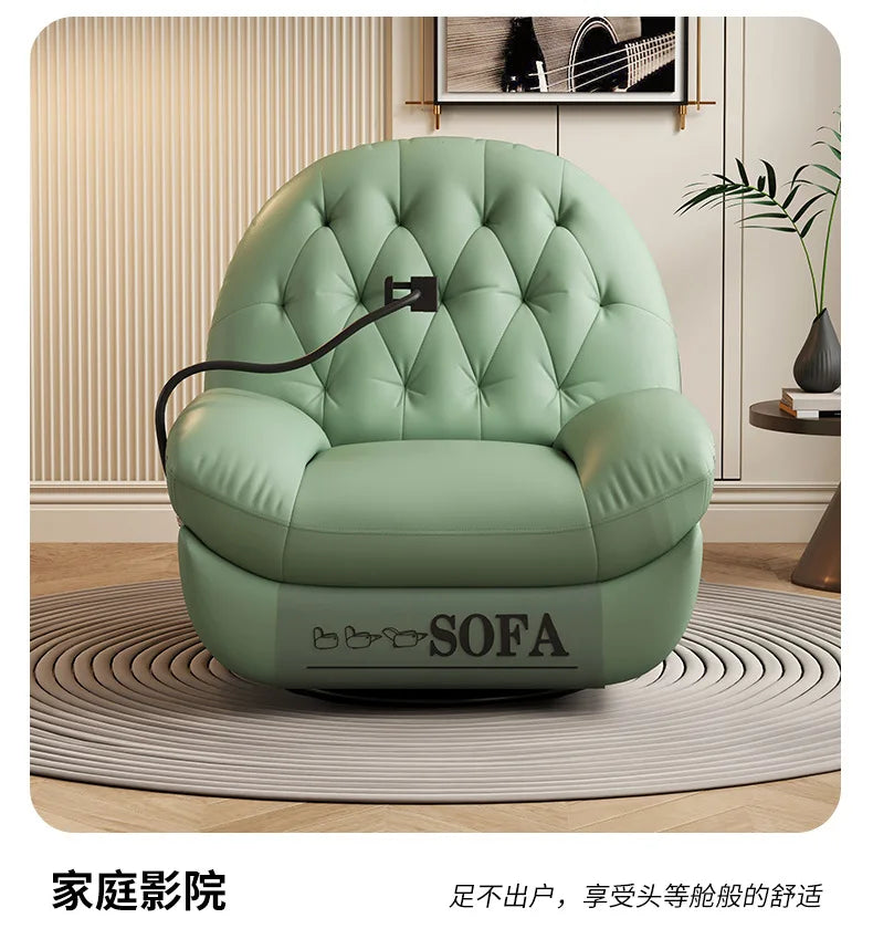 HYS multifunctional lazy leisure home single electric recliner rotating bedroom