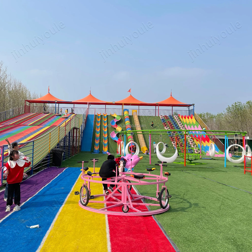 2026 Outdoor & Indoor Playground Swing 6 Seats 360-degree Non-motorized Children Home & School Use Steel Constructionpromote sal