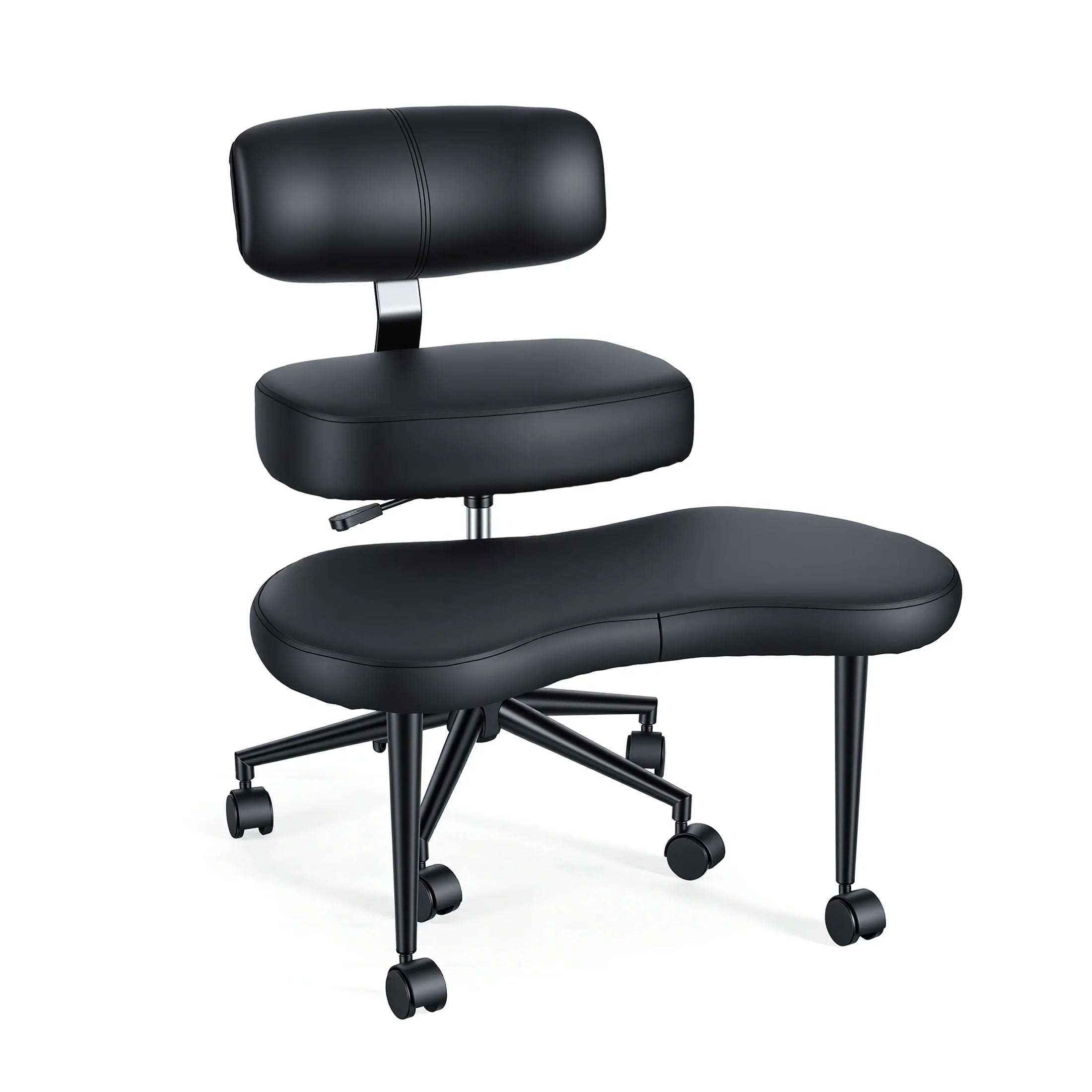 MCQ Ergonomic Armless Gaming Office Chair with Lumbar Support Rolling Swivel 360° Swivel Multiple Combination Methods Chair