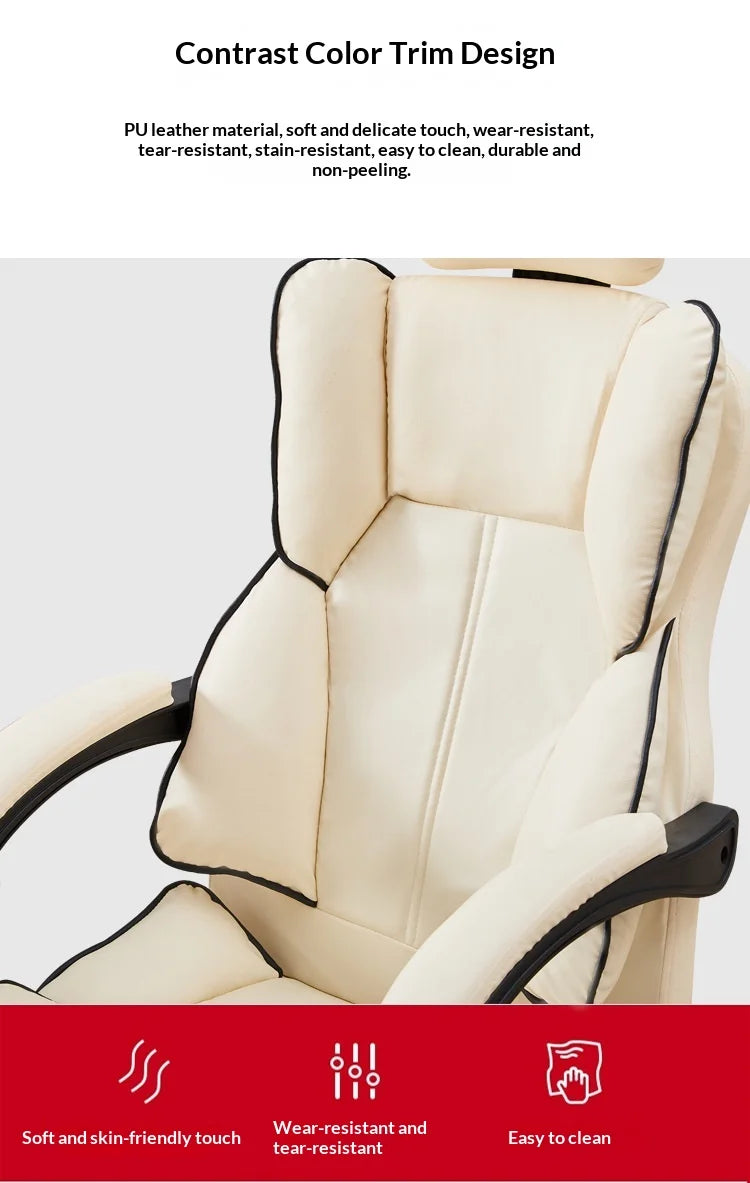 Ergonomic Gaming Office Chair Desk Lumbar Support Reclining Adjustable Headrest Breathable Mesh Home Student Dorm Sillas Cadeira