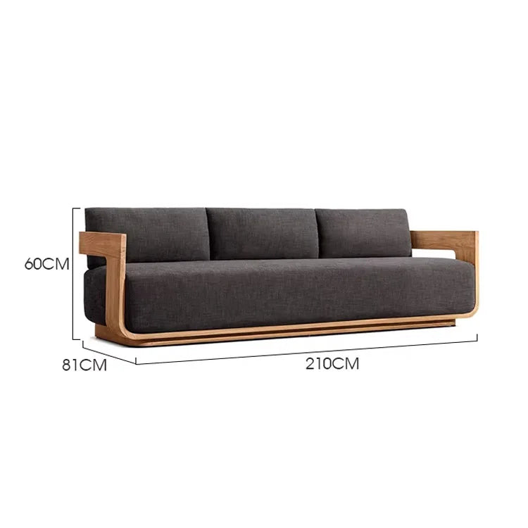 # Luxury Durable Minimalist Design Outdoor Teak Wood Furniture Modern Style Farmhouse Garden Sofa For Hotel Park