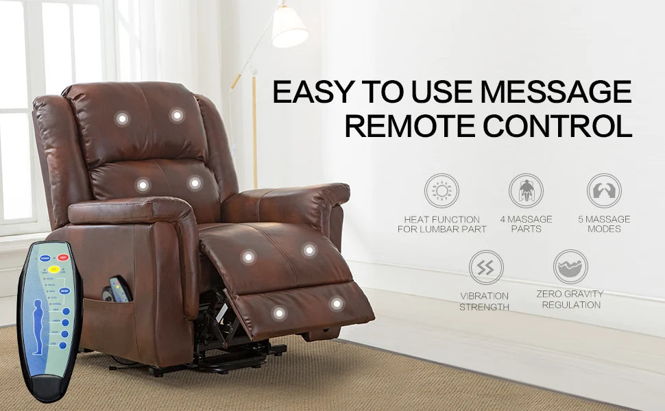 Newest Design Multifunctional Office Powered Massage Recliner Sofa Chair With Foot Rest