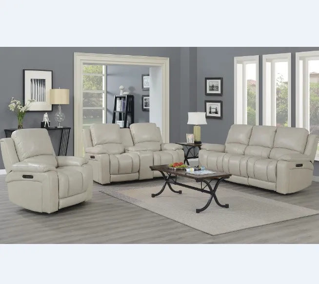 #Modern Luxury Living Room Furniture Genuine Leather Power Recliner Sofa Sets 3 2 1