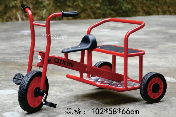 Tricycles, children's two person bicycles, outdoor twin bicycles, three person bicycles, multiple person rotating carts