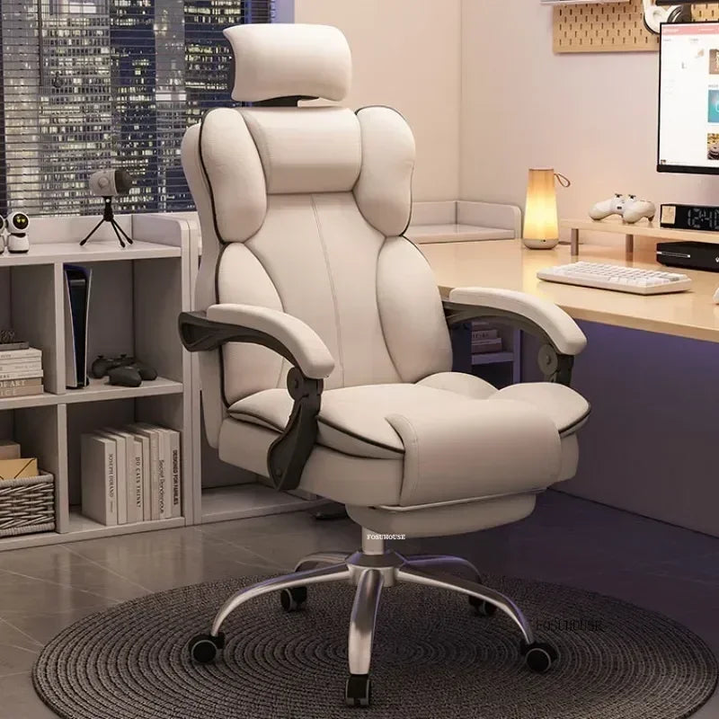 Comfortable Gaming Chair Lounge Office Swivel Recliner Gamer Accent Study Armchair Home Furnitures Mobile
