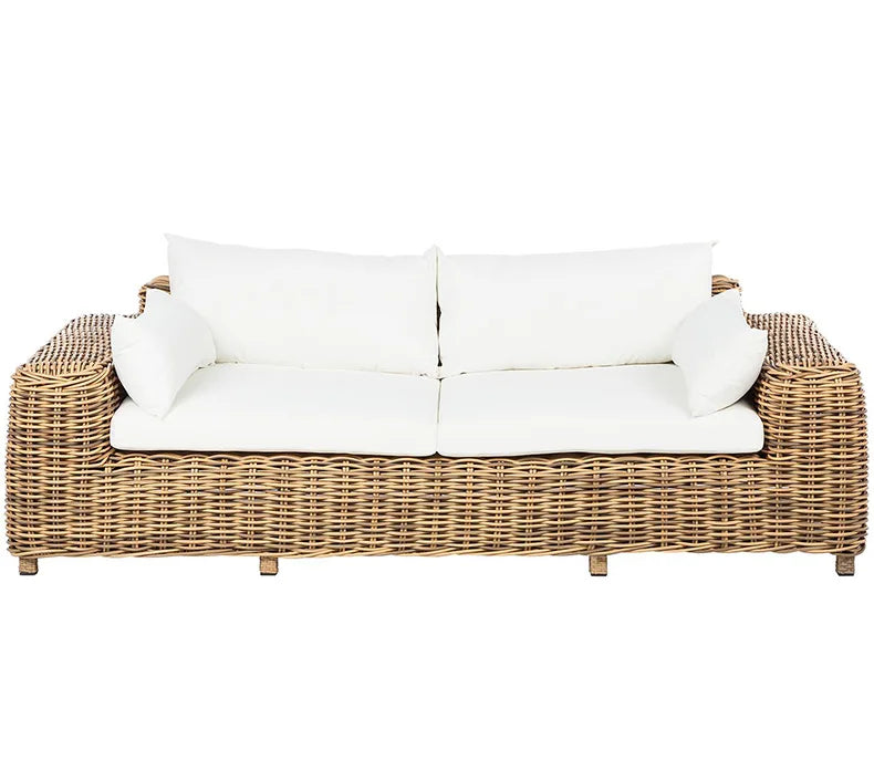 Outdoor rattan sofa combination courtyard terrace leisure waterproof sunscreen balcony rattan chair outdoor villa garden