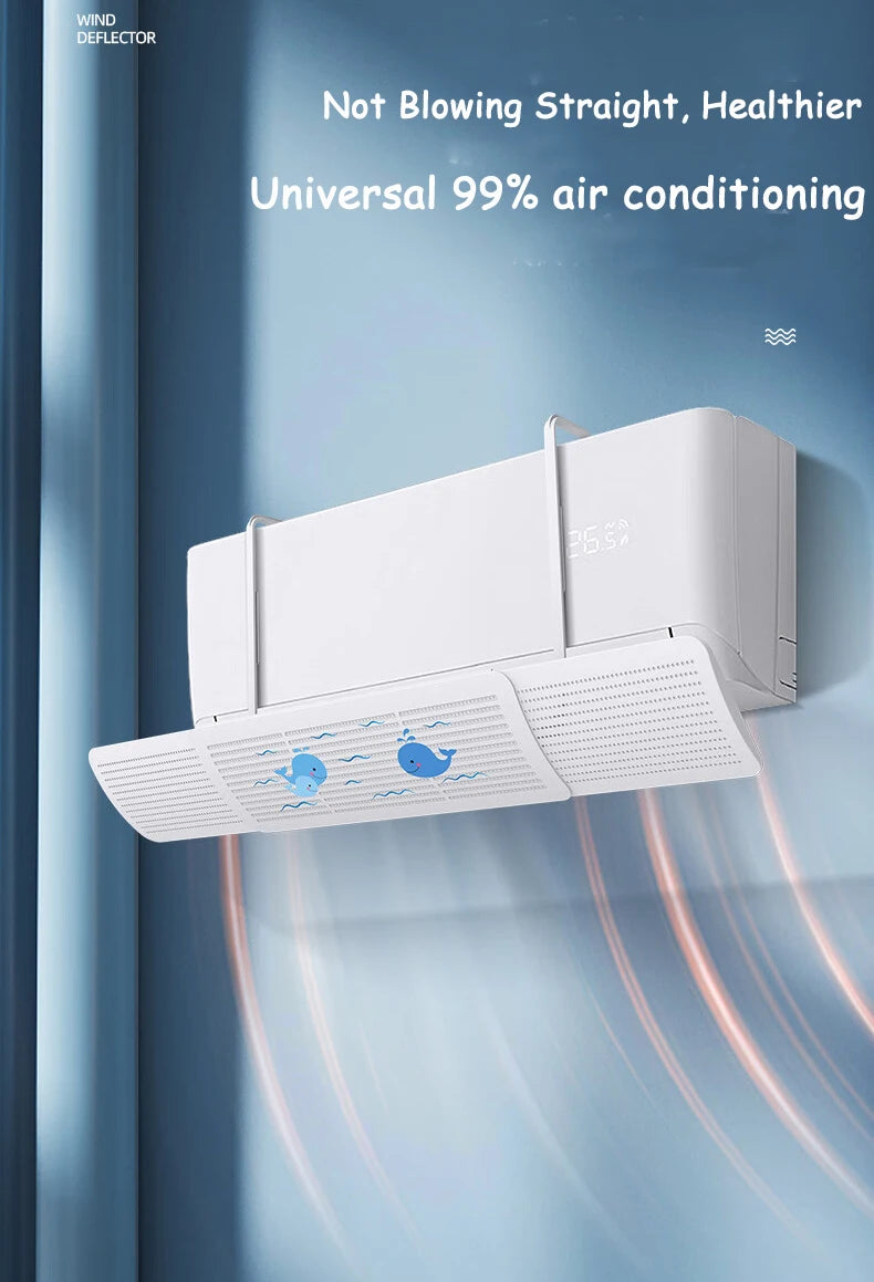 Universal Air Conditioner Wind Deflector Wall-mounted Air Conditioning Windshield Anti-Direct Blowing Retractable Outlet Baffle