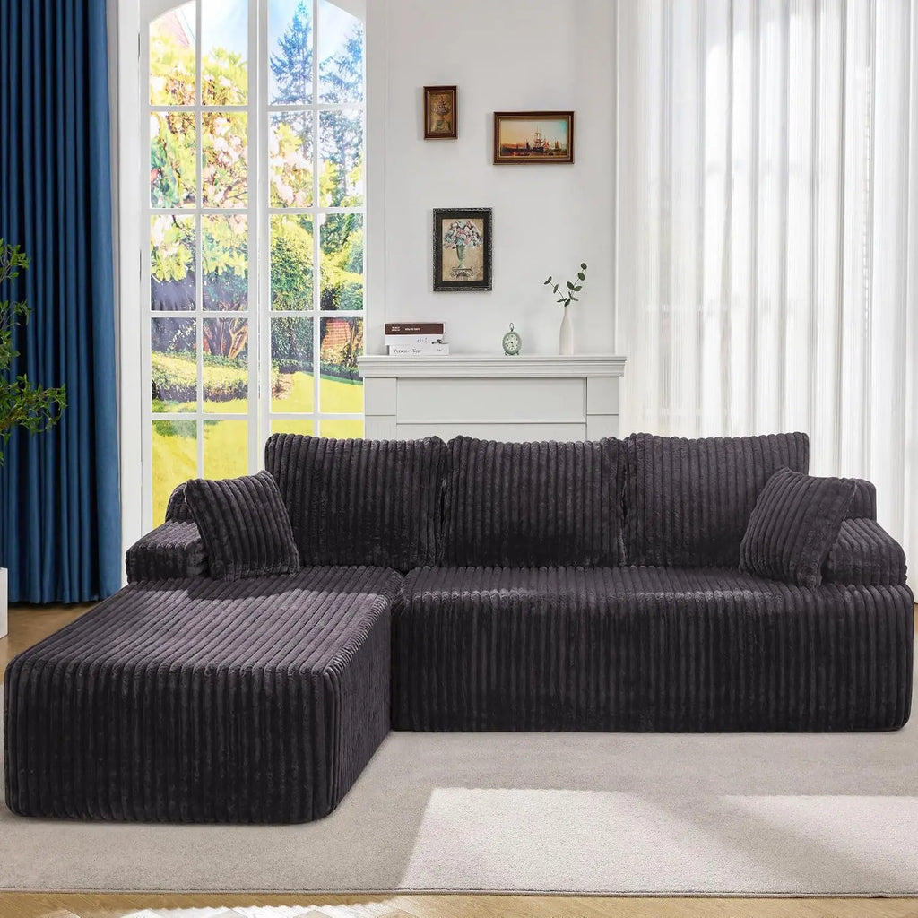 Modular Sectional Sofa Couches L-Shape Couch 3 Seat Modular Sofa Memory Foam Sectional Couches for Living Room,, Customized