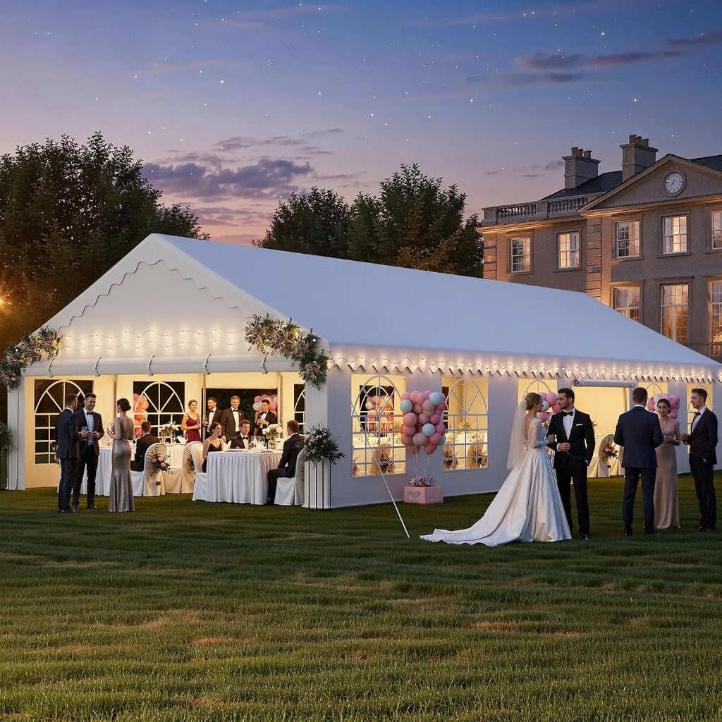 20×40FT Party Tent Outdoor Heavy Duty Wedding Event Shelters, Customized