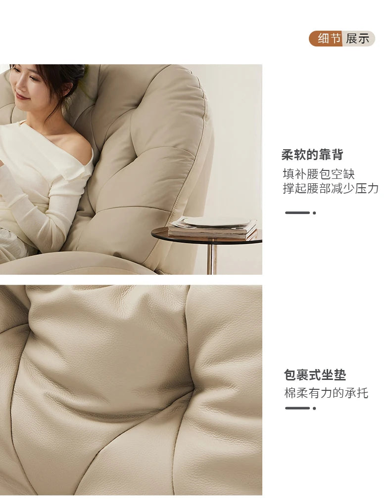 LSL Furniture Genuine Leather Electric Sofa Single Multi-Functional Leisure Recliner Rocking Chair