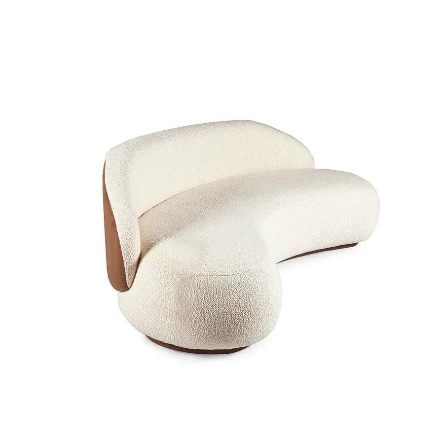 #Modern Luxury  Hotel Restaurant Small Curved Back White Velvet Couch Sofa Set Designs with Wood Furniture Living Room Sofas