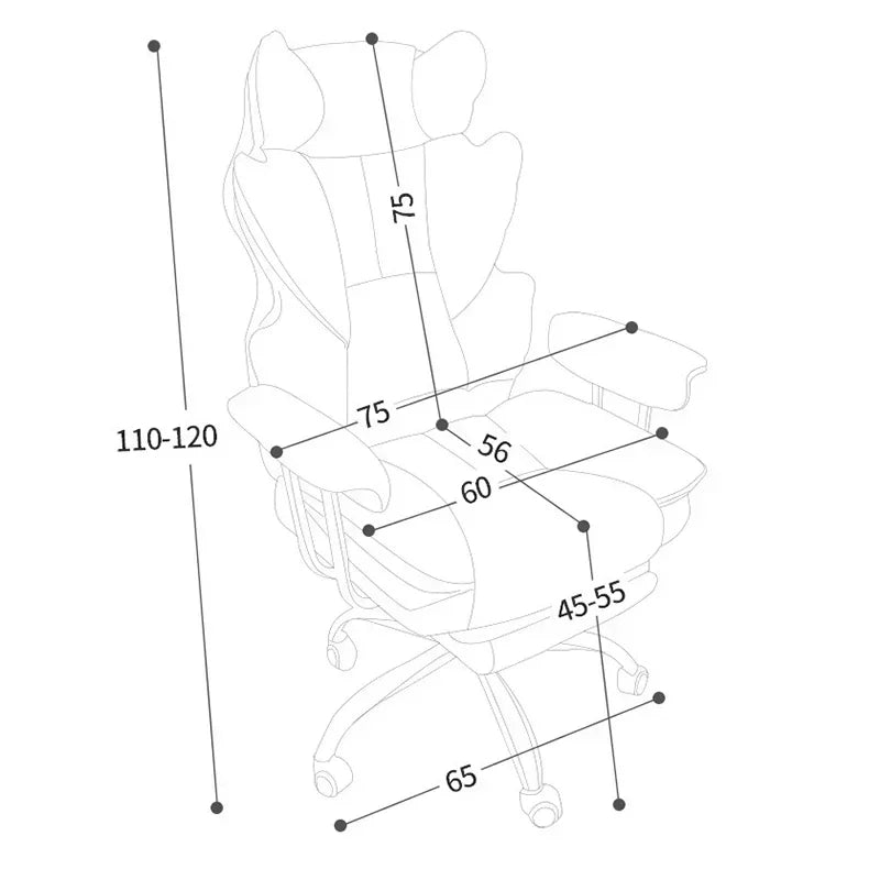 Comfortable Sedentary Computer Gaming Chair Ergonomic Bedroom With Sofa Office Desk Study Lift Chair Office Furniture
