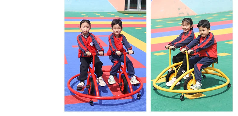 Tqh Kindergarten Children's Tricycle Sensory Balance Double Universal Swing Car Kindergarten Outdoor Toy Car Bumper Car