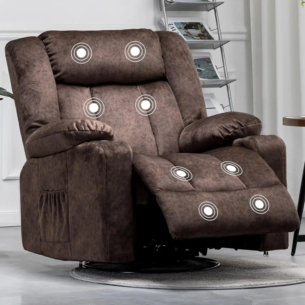 Nordic High Quality Massage Rocker With Heated 360 Lazy Boy Recliner Single Sofa Seat With Cup