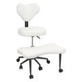 Meditation Yoga Chair with Back Support Cross Legged Office Chair with Wheels Criss Cross Desk Kneeling Chair for Home Yoga