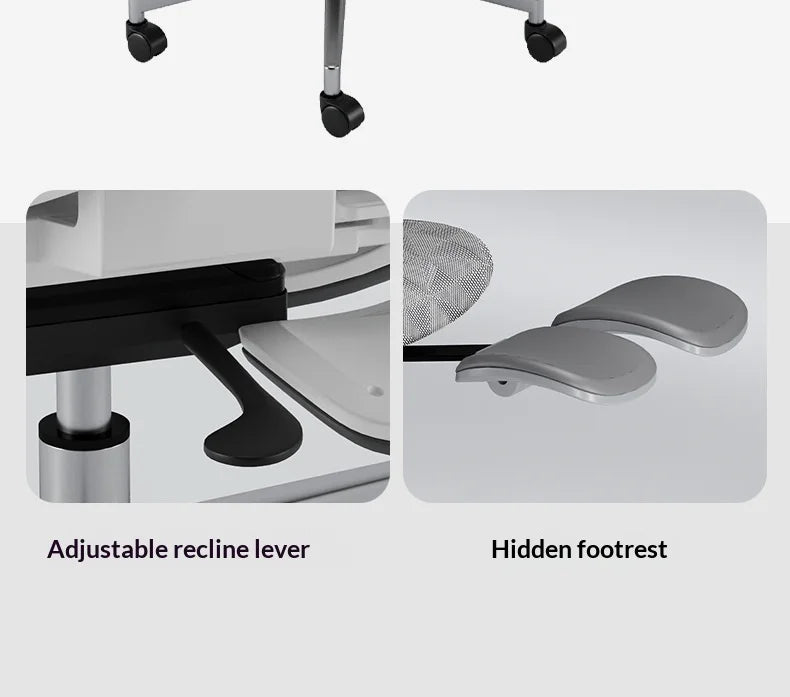 Ergonomic Office Chair Gaming Computer Chair Recliner Adjustable Height Lumbar Support Headrest Mesh Swivel Wheels Office Chairs