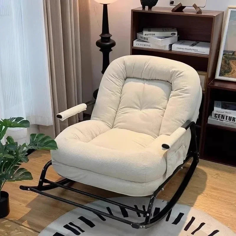 #Balcony Leisure Chair Light Luxury Single Rock Chair Sofa Bed Lounge Chair Adult Home