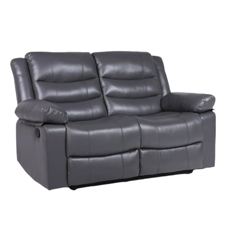 PU leather sofa metal frame couch 3+2+1 sectional sofa