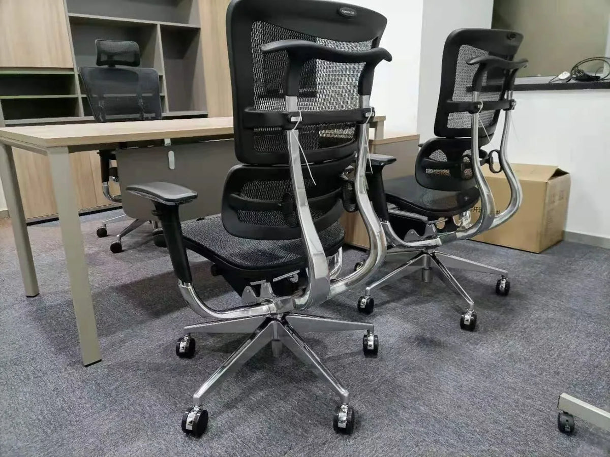 JNS 801 Commercial Furniture 3D Adjustable Mesh Chair Ergonomic Office Chair 1 Piece Aluminum Modern 4 Gas Lift 5 Years Optional