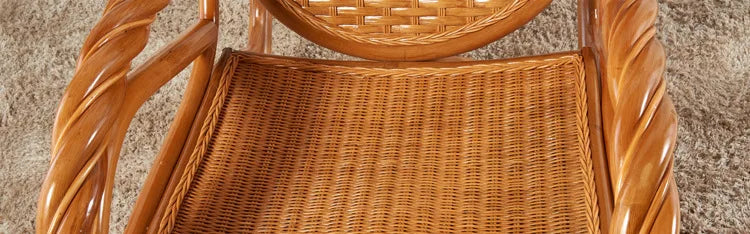 Rattan chair, rocking chair for the elderly, rocking chair for the lazy on the balcony, reclining chair, nap chair