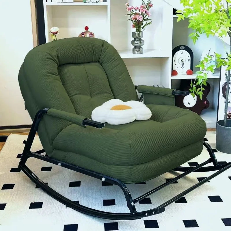 Lazy Rocking Sofa Home Balcony Leisure Living Room Nap Chair Single Internet Celebrity Nap Recliner Muebles Para El Hogar