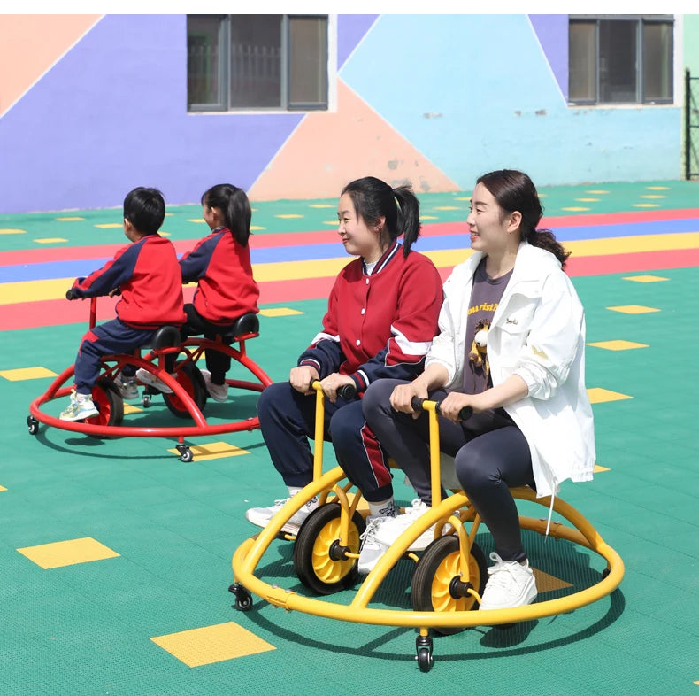 Tqh Kindergarten Children's Tricycle Sensory Balance Double Universal Swing Car Kindergarten Outdoor Toy Car Bumper Car